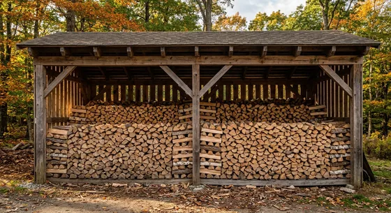 Укладка дров в Текстильщике, улица Садовая, 12
