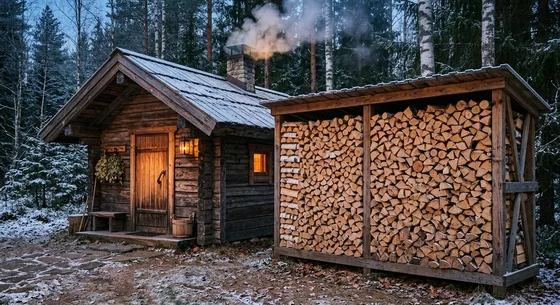 Укладка дров в Текстильщике, улица Полевая, 26